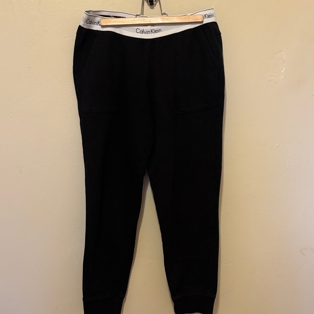 Calvin Klein women Black Joggers with Logo Waistband